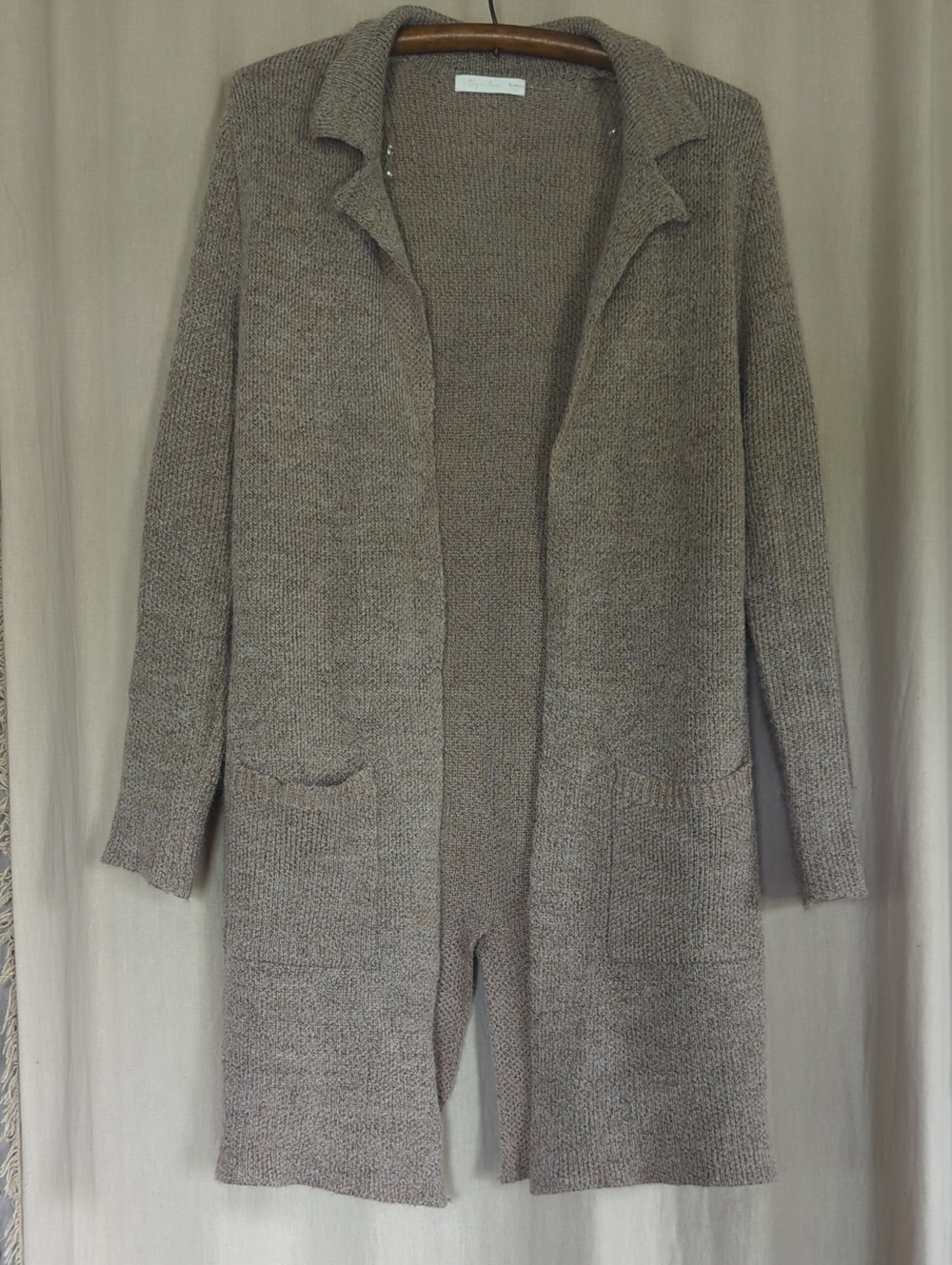 Sugar Rain Long Soft Open-Front Knit Cardigan Jacket Cozy